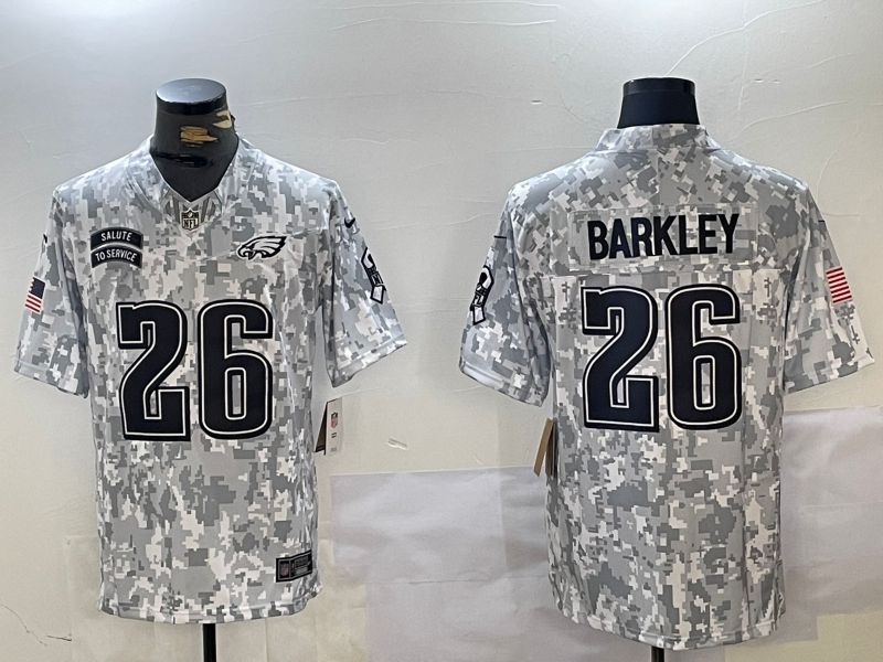 Men Philadelphia Eagles #26 Barkley Nike Arctic Camo 2024 Salute to Service Limited NFL Jersey->indianapolis colts->NFL Jersey